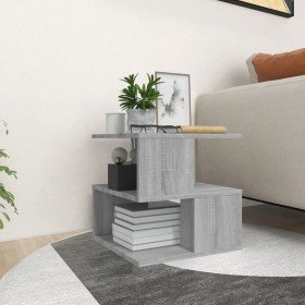 Mesa auxiliar de madera contrachapada gris Sonoma 40x40x40 cm Mesa auxiliar de madera contrachapada gris Sonoma 40x40x40 cm