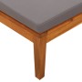 Lounger with dark gray cushions solid acacia wood by vidaXL, Modular outdoor sofas - Ref: Foro24-316317, Price: 168,00 €, Dis...