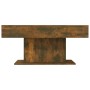 Mesa de centro madera contrachapada roble ahumado 96x50x45 cm