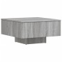 Mesa de centro madera de ingeniería gris Sonoma 60x60x31,5 cm