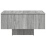 Mesa de centro madera de ingeniería gris Sonoma 60x60x31,5 cm