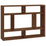 Estantería de pared madera ingeniería roble marrón 75x16x55 cm