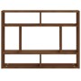Estantería de pared madera ingeniería roble marrón 75x16x55 cm