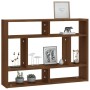 Estantería de pared madera ingeniería roble marrón 75x16x55 cm