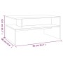 Mesa de centro madera de ingeniería roble ahumado 90x60x42,5 cm