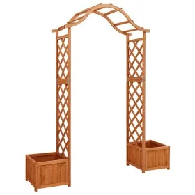 Garden pergola with solid fir wood planter by vidaXL, Pergolas, arches and garden trellises - Ref: Foro24-316388, Price: 159,...