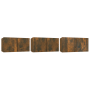 Muebles para TV colgantes 3 uds roble ahumado 60x30x30 cm