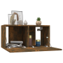 Muebles para TV colgantes 3 uds roble ahumado 60x30x30 cm