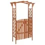 Pergola with solid fir wood door 116x40x204 cm by vidaXL, Pergolas, arches and garden trellises - Ref: Foro24-316389, Price: ...