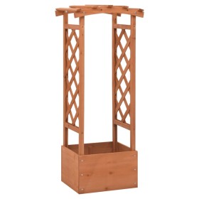 Gitterpflanzgefäß mit Tannenholzbogen 49x39x117 cm von vidaXL, Töpfe und Pflanzgefäße - Ref: Foro24-316391, Preis: 58,00 €, R...