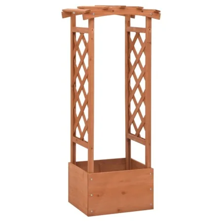 Gitterpflanzgefäß mit Tannenholzbogen 49x39x117 cm von vidaXL, Töpfe und Pflanzgefäße - Ref: Foro24-316391, Preis: 57,11 €, R...