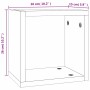 Estanterías de pared 2 pcs Marrón 26 x 15 x 26 cm