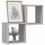 Estanterías de pared 2 pcs Gris 26 x 15 x 26 cm