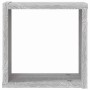 Estanterías de pared 2 pcs Gris 26 x 15 x 26 cm