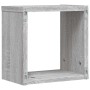 Estanterías de pared 2 pcs Gris 26 x 15 x 26 cm