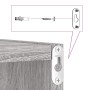 Estanterías de pared 2 pcs Gris 26 x 15 x 26 cm