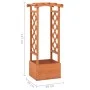 Gitterpflanzgefäß mit Tannenholzbogen 49x39x117 cm von vidaXL, Töpfe und Pflanzgefäße - Ref: Foro24-316391, Preis: 57,11 €, R...