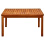 Mesa de centro de jardín madera maciza de acacia 85x85x45 cm