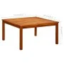 Mesa de centro de jardín madera maciza de acacia 85x85x45 cm de vidaXL, Mesas de jardín - Ref: Foro24-316396, Precio: 111,31 ...