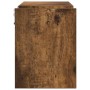 Estantes de pared 2 uds contrachapado roble ahumado 100x15x20cm