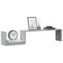 Estantes de pared 2 uds madera gris Sonoma 100x15x20 cm
