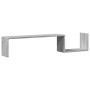 Estantes de pared 2 uds madera gris Sonoma 100x15x20 cm