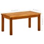 Garten-Couchtisch aus massivem Akazienholz 70x40x36 cm von vidaXL, Gartentische - Ref: Foro24-316399, Preis: 87,63 €, Rabatt: %