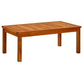 Mesa de centro de jardín madera maciza de acacia 90x50x36 cm