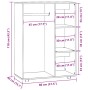 Armario madera contrachapada gris Sonoma 80x40x110 cm