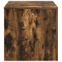 Mesitas auxiliares 3 piezas madera contrachapada roble ahumado