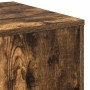 Mesitas auxiliares 3 piezas madera contrachapada roble ahumado