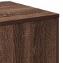 Mesitas auxiliares 3 piezas madera contrachapada marrón roble