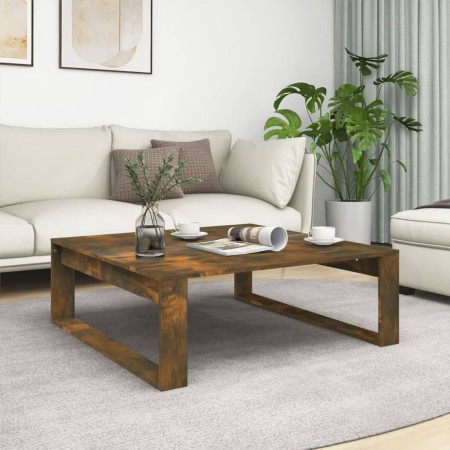 Mesa de centro madera de ingeniería roble ahumado 100x100x35 cm en Mesas de centro | Comprar online en Foro24