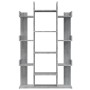 Estantería madera contrachapada gris Sonoma 86x25,5x140 cm