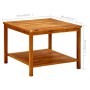Solid acacia wood coffee table 60x60x45 cm by vidaXL, Coffee table - Ref: Foro24-316403, Price: 60,78 €, Discount: %