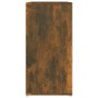 Mueble zapatero madera contrachapada roble ahumado 60x35x70 cm