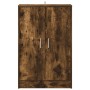 Mueble zapatero madera contrachapada roble ahumado 60x35x92 cm