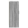 Zapatero de madera contrachapada gris Sonoma 60x35x92 cm