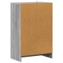 Zapatero de madera contrachapada gris Sonoma 60x35x92 cm