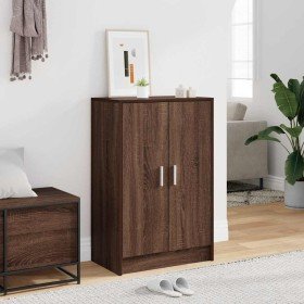Mueble zapatero madera contrachapada roble marrón 60x35x92 cm Mueble zapatero madera contrachapada roble marrón 60x35x92 cm