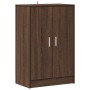 Mueble zapatero madera contrachapada roble marrón 60x35x92 cm