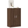 Mueble zapatero madera contrachapada roble marrón 60x35x92 cm