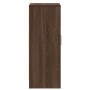 Mueble zapatero madera contrachapada roble marrón 60x35x92 cm
