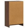Mueble zapatero madera contrachapada roble marrón 60x35x92 cm