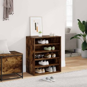 Zapatero de madera contrachapada gris Sonoma 60x35x70 cm Zapatero de madera contrachapada gris Sonoma 60x35x70 cm