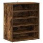 Zapatero de madera contrachapada gris Sonoma 60x35x70 cm