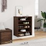 Mueble zapatero madera contrachapada roble marrón 60x35x70 cm