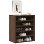 Mueble zapatero madera contrachapada roble marrón 60x35x70 cm