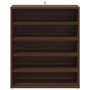 Mueble zapatero madera contrachapada roble marrón 60x35x70 cm