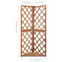 Corner trellis solid fir wood 50x50x145 cm by vidaXL, Pergolas, arches and garden trellises - Ref: Foro24-316407, Price: 69,5...